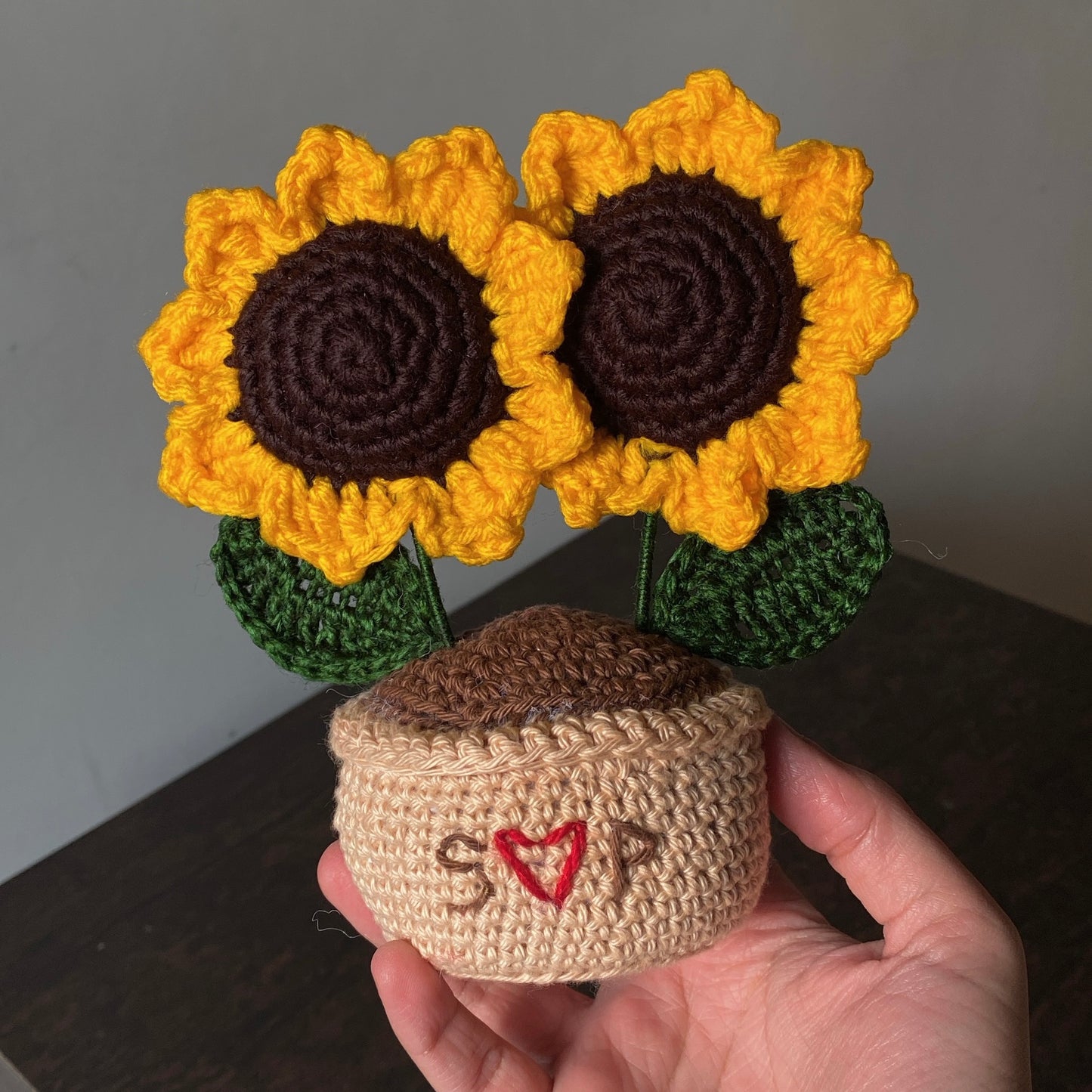 Twin-Sunflower Pot