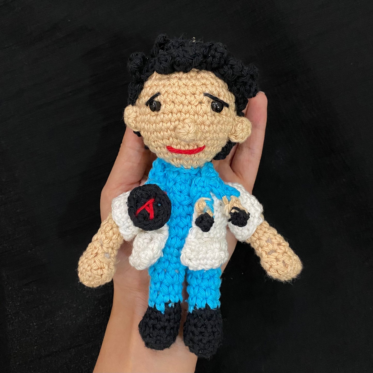 Crochet Doctor keychain