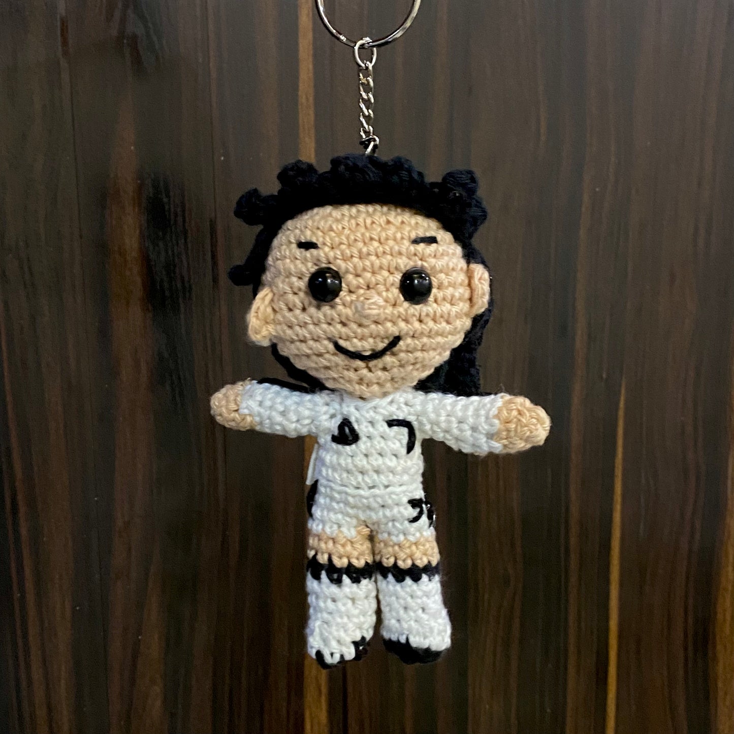 Footballers Crochet Keychain