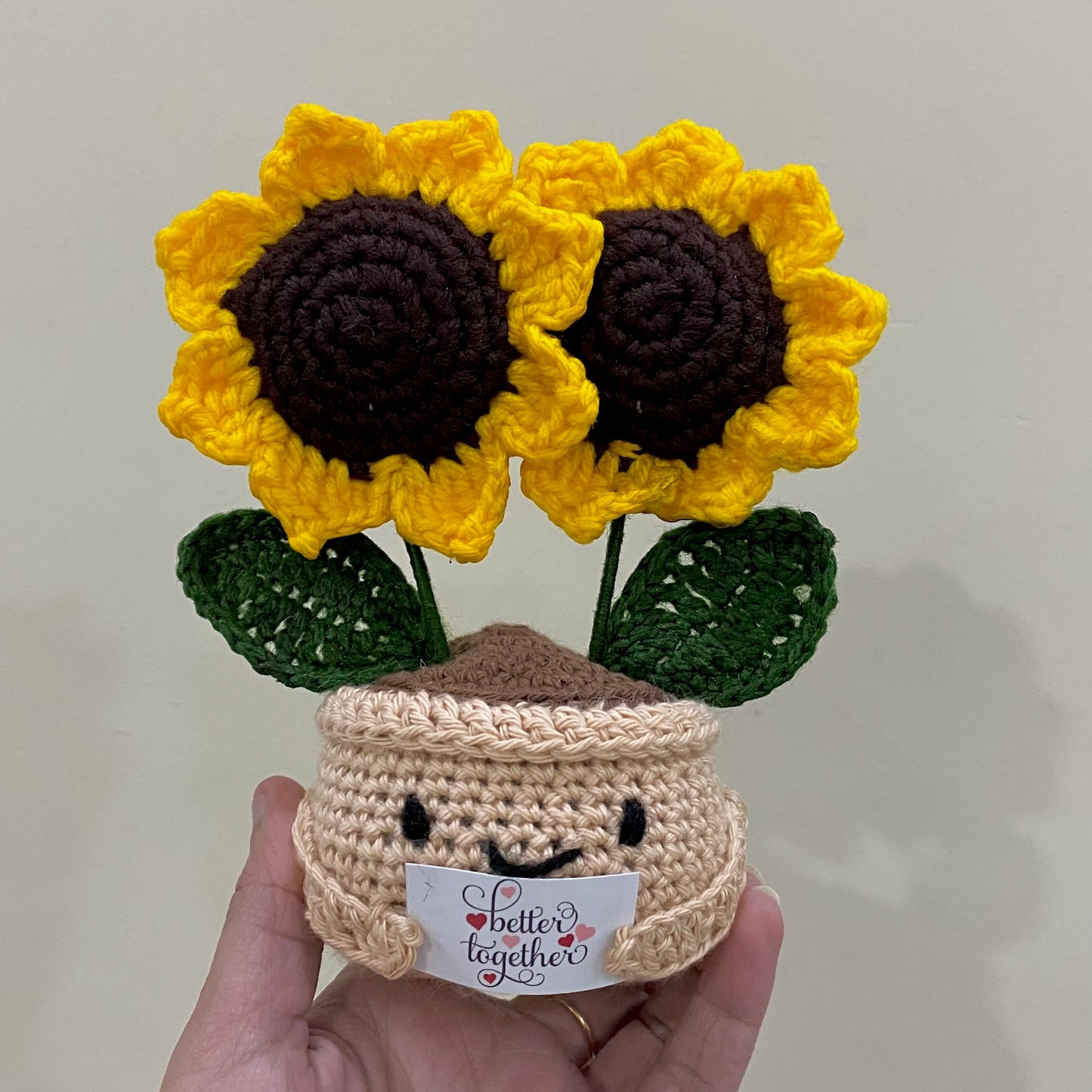 Twin-Sunflower Pot