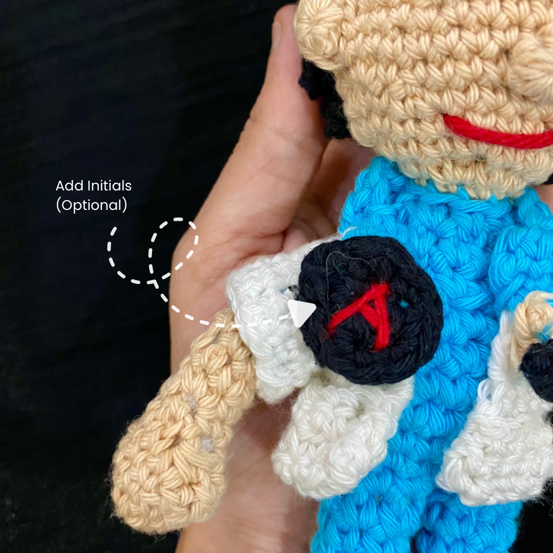 Crochet Doctor keychain