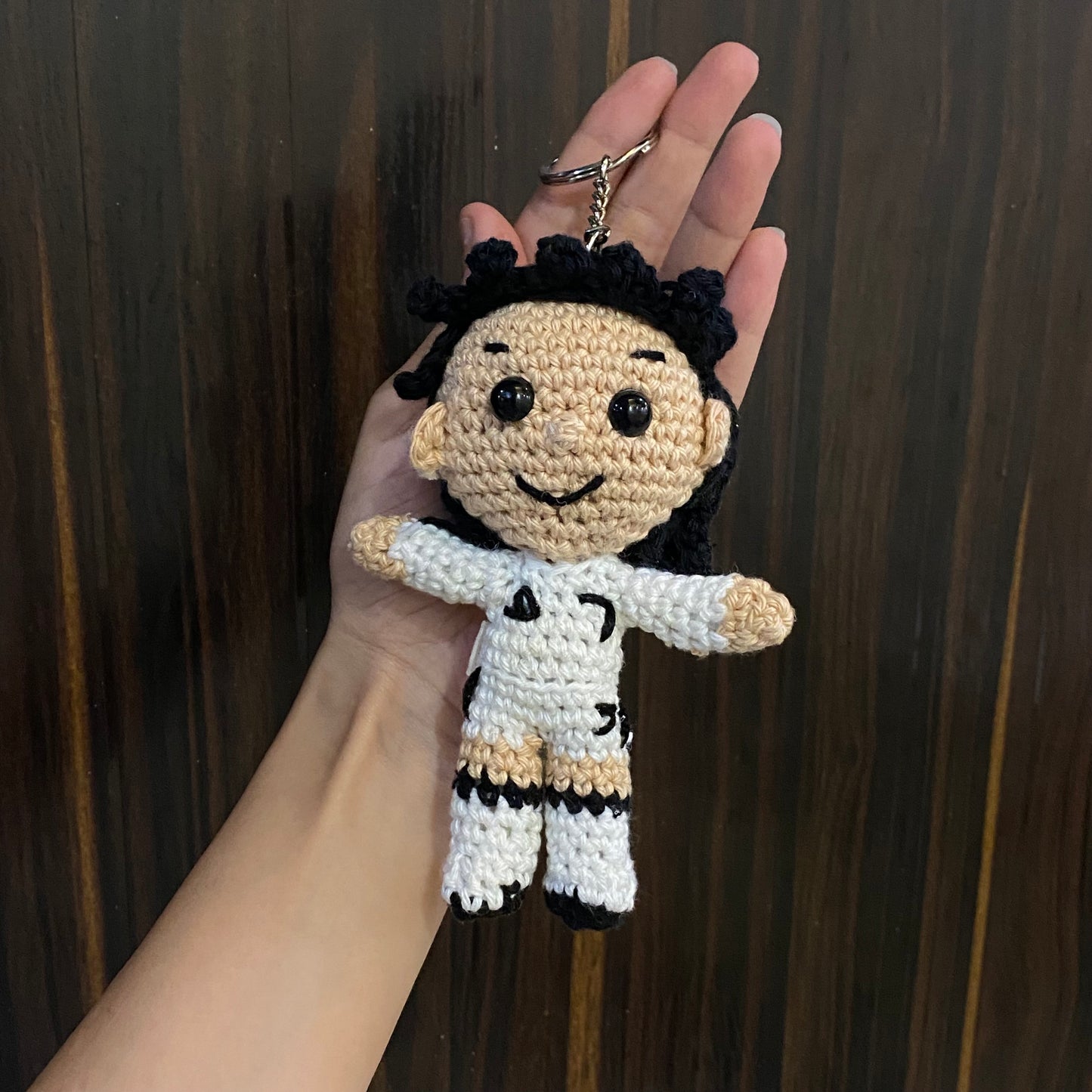 Footballers Crochet Keychain