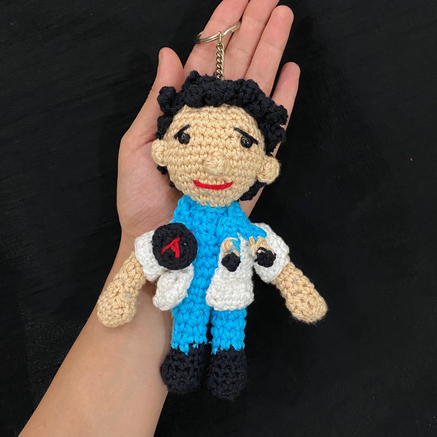 Crochet Doctor keychain