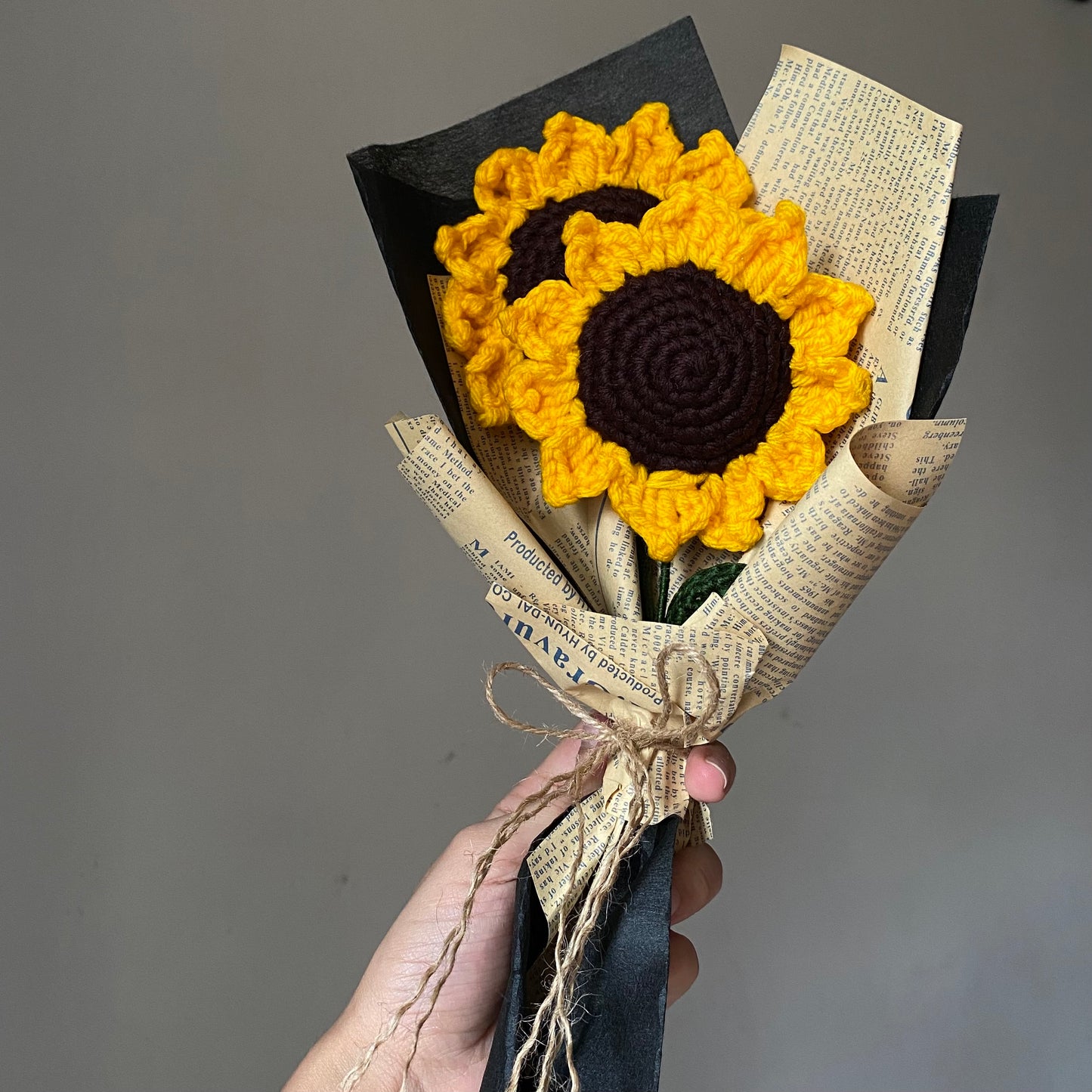 Crochet Sunflower Bouquet