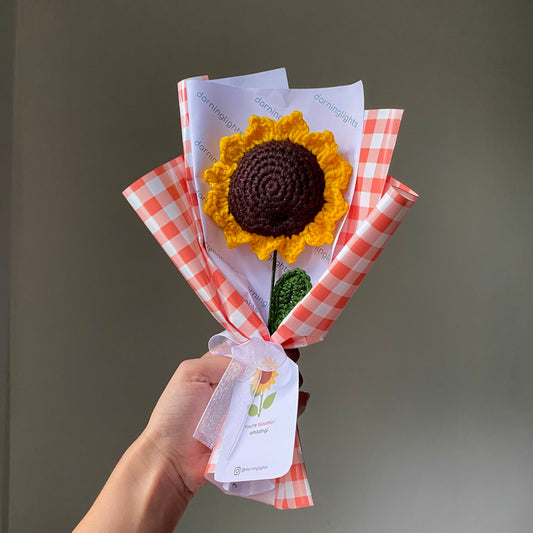 Crochet Sunflower Bouquet