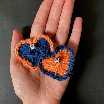 Crochet Heart keychain