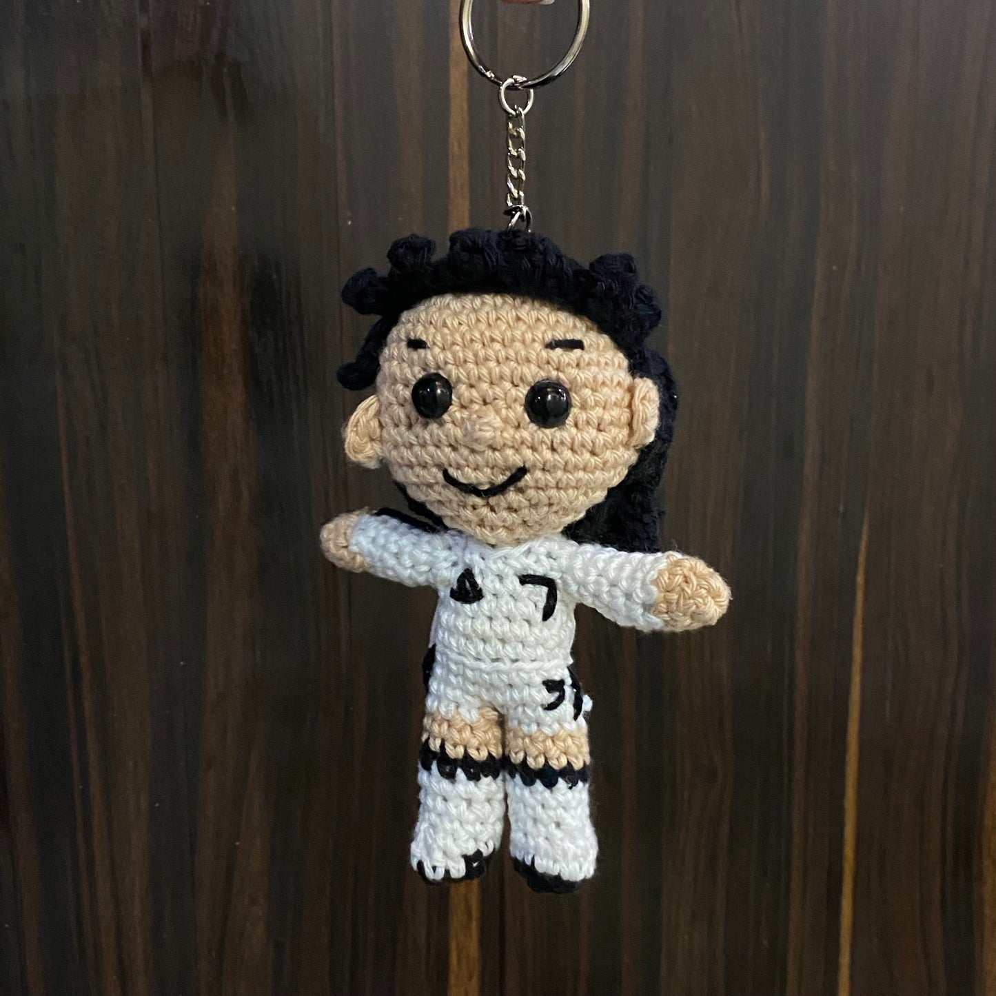 Footballers Crochet Keychain