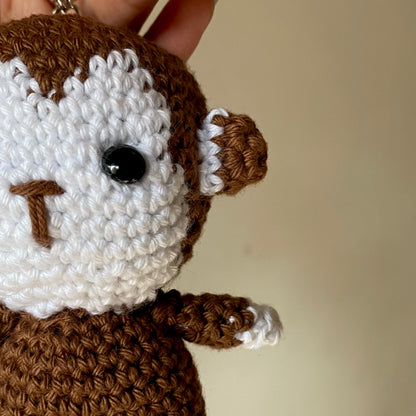 Crochet Monkey Keychain | Bandru