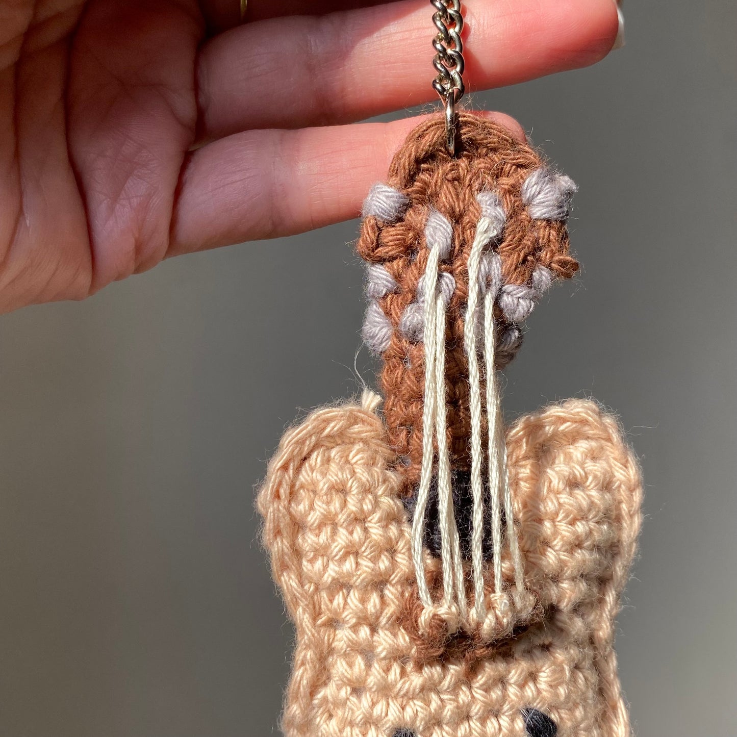 Happy Guitar | Crochet Keychain