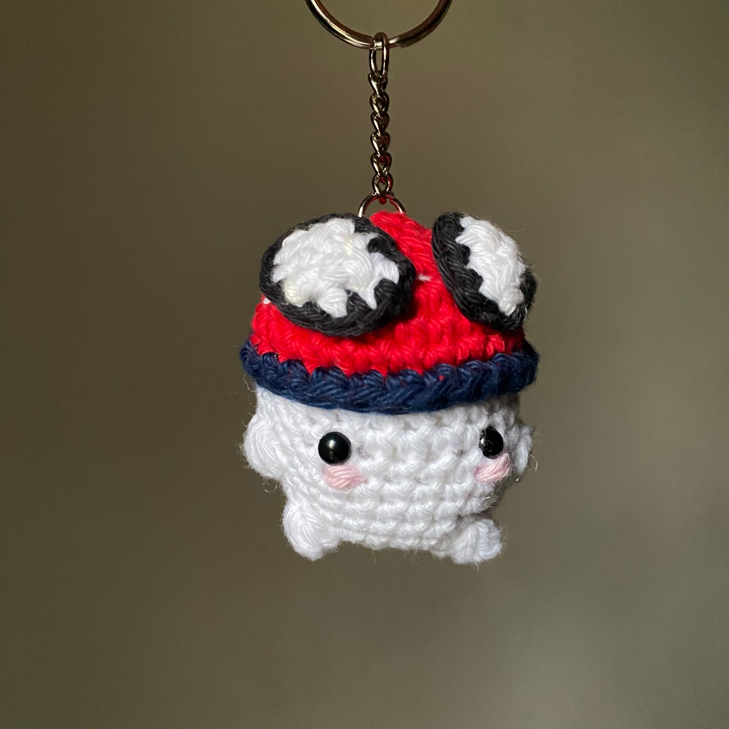 Mushroom Spider-Man keychain