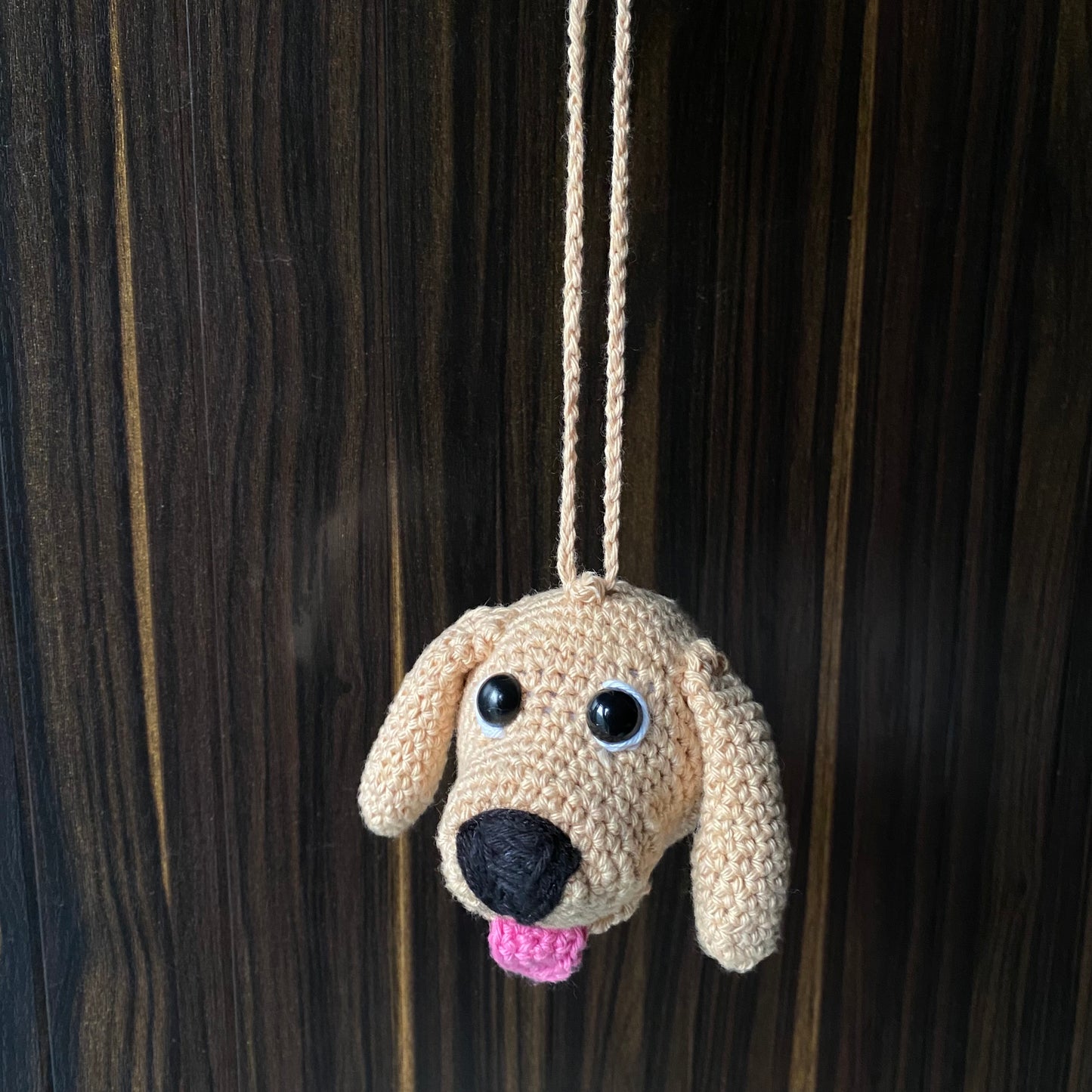 Crochet Dog Car Charm