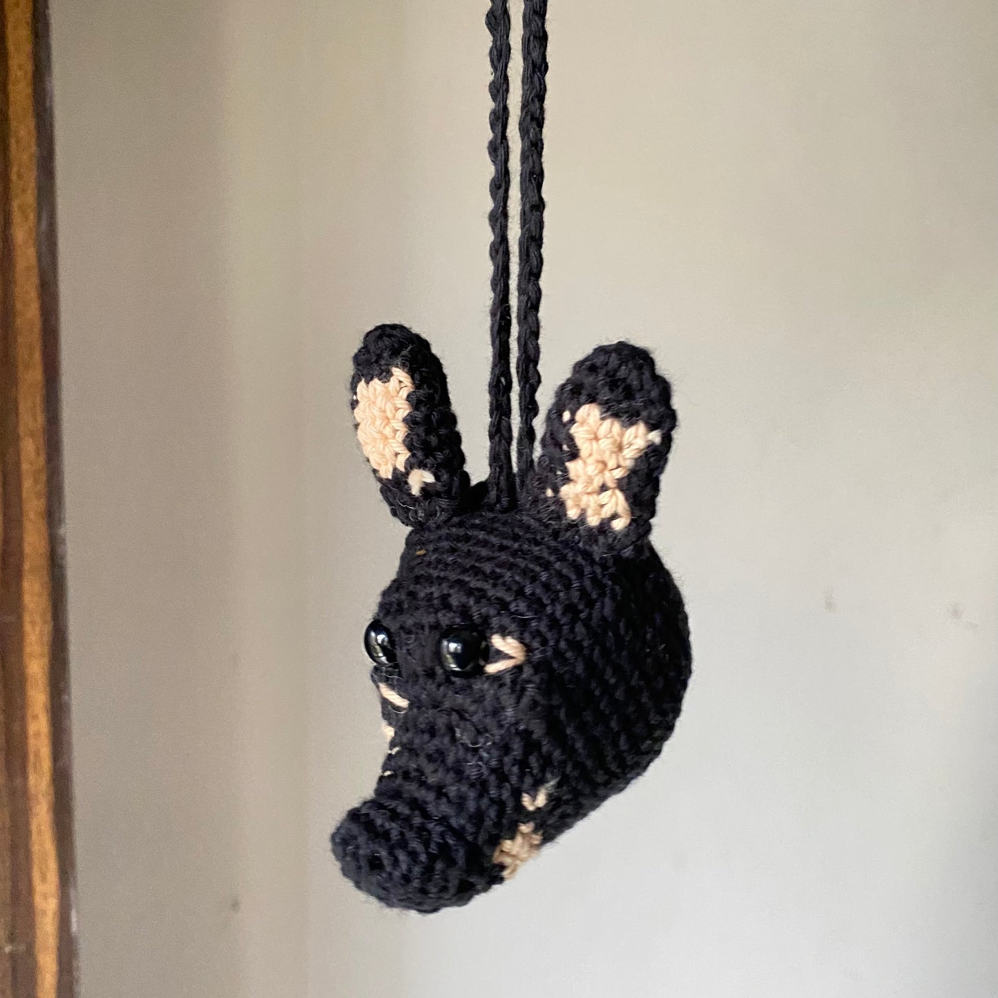 Crochet Dog Car Charm