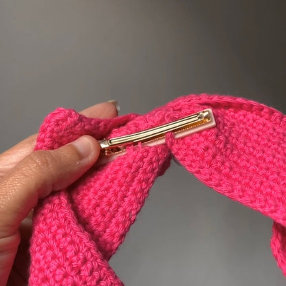Pearl Bow Hair Clip