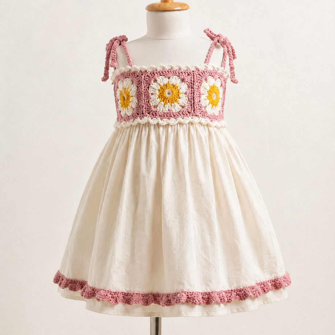 Crochet Baby Dress | Frock Complete Set