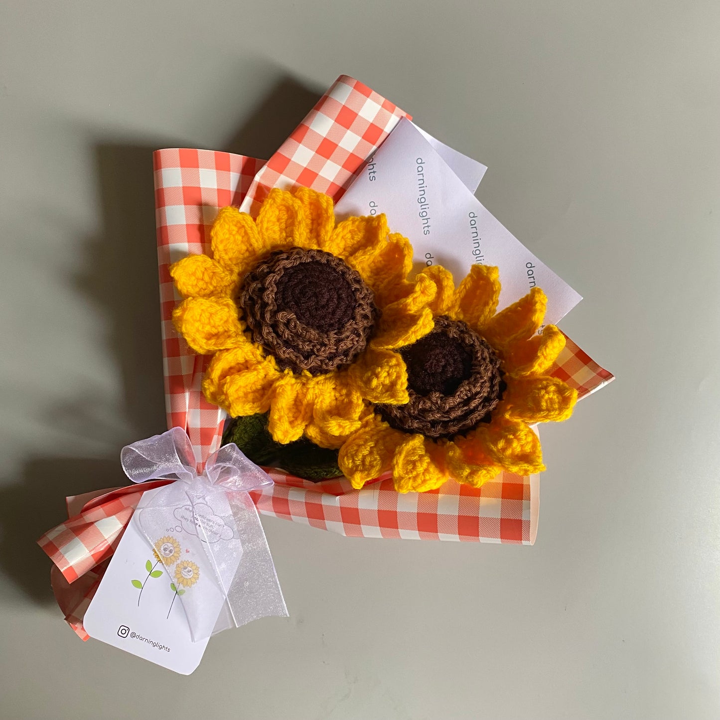 Crochet Sunflower Bouquet
