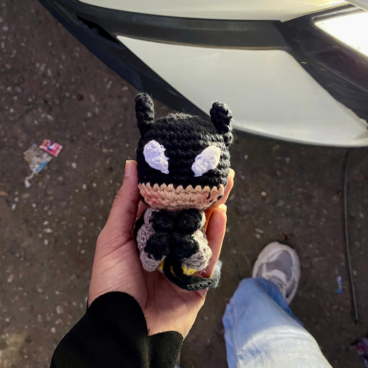 Crochet Batman Keychain