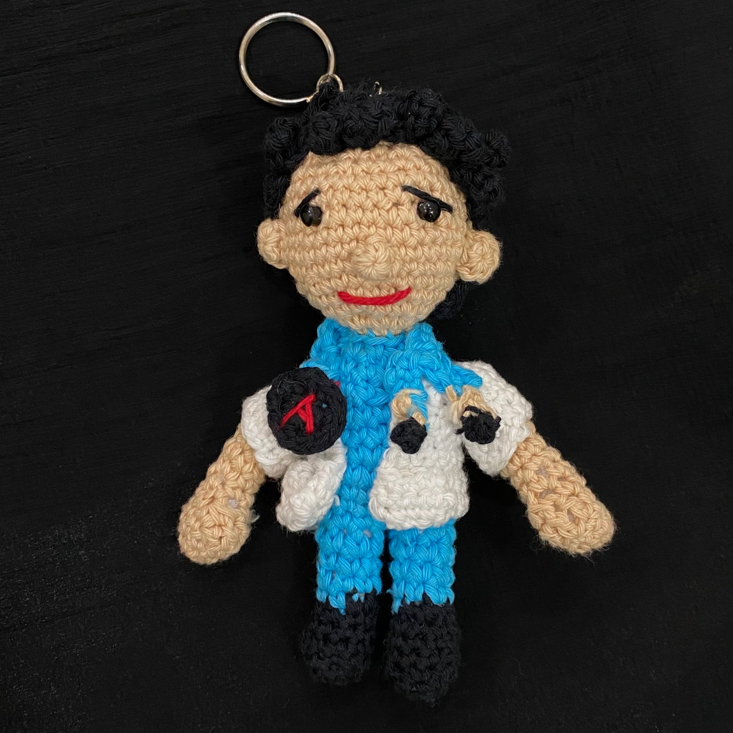 Crochet Doctor keychain