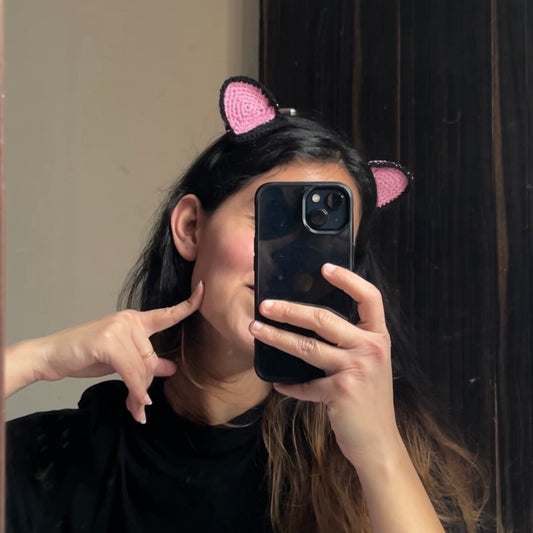 Crochet Cat Ear Hairclip