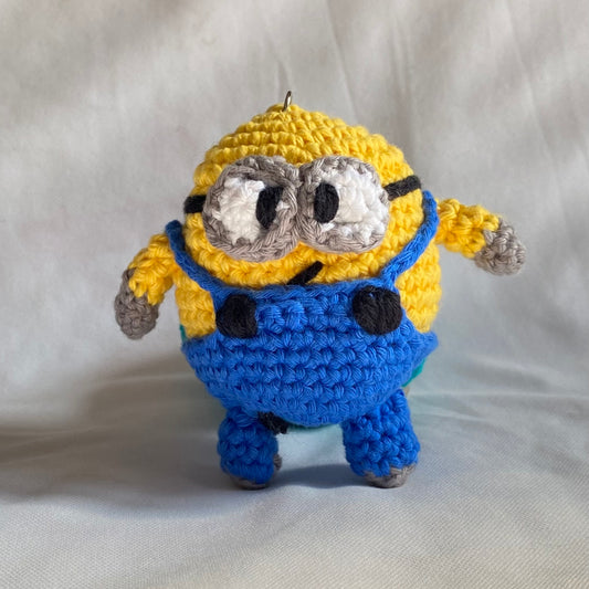 Crochet Minion keychain