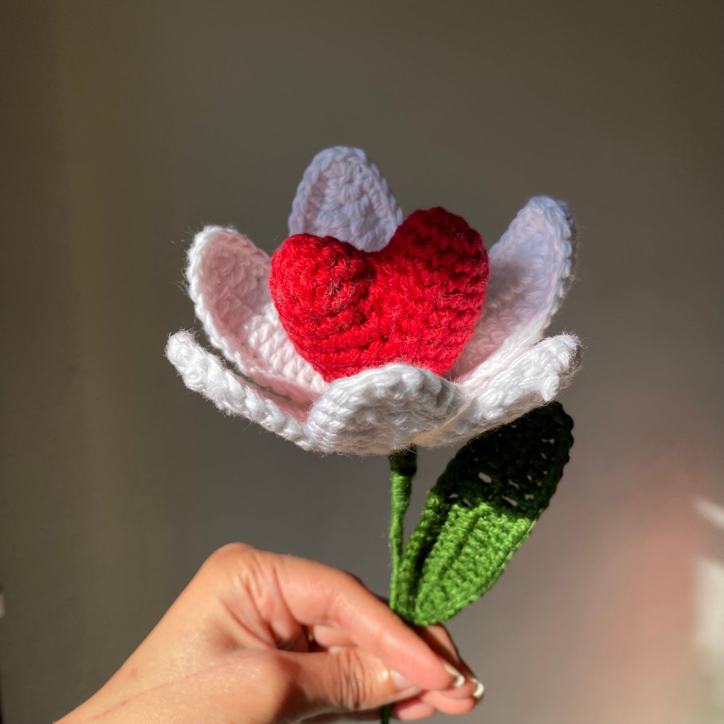 Crochet Heart Tulip