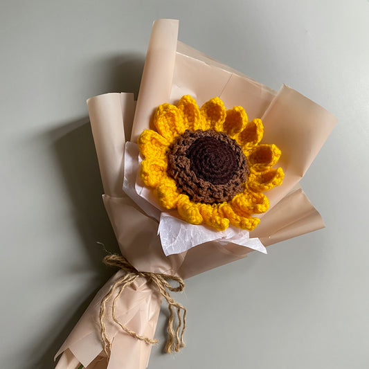 Crochet Sunflower Bouquet