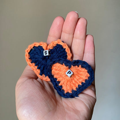 Crochet Heart keychain
