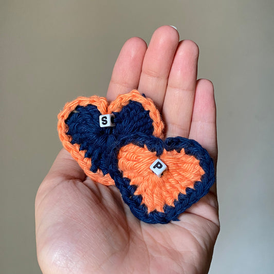 Crochet Heart keychain