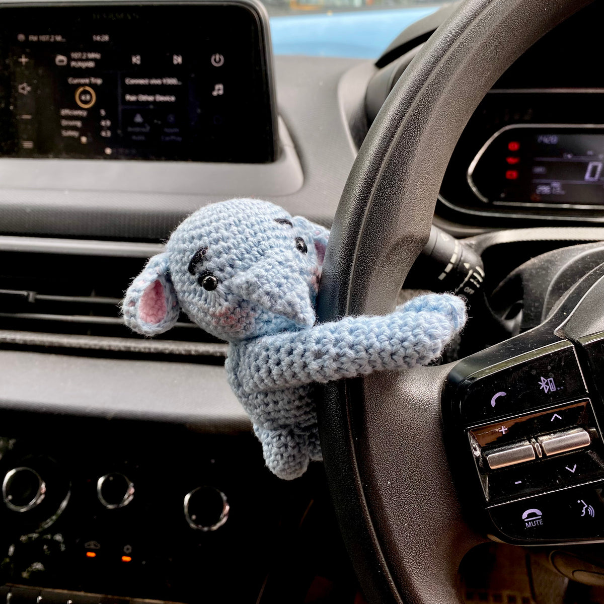 Crochet Steering Wheel Hugger