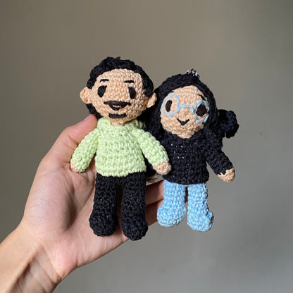 Couple Action Figure | Crochet Keychain