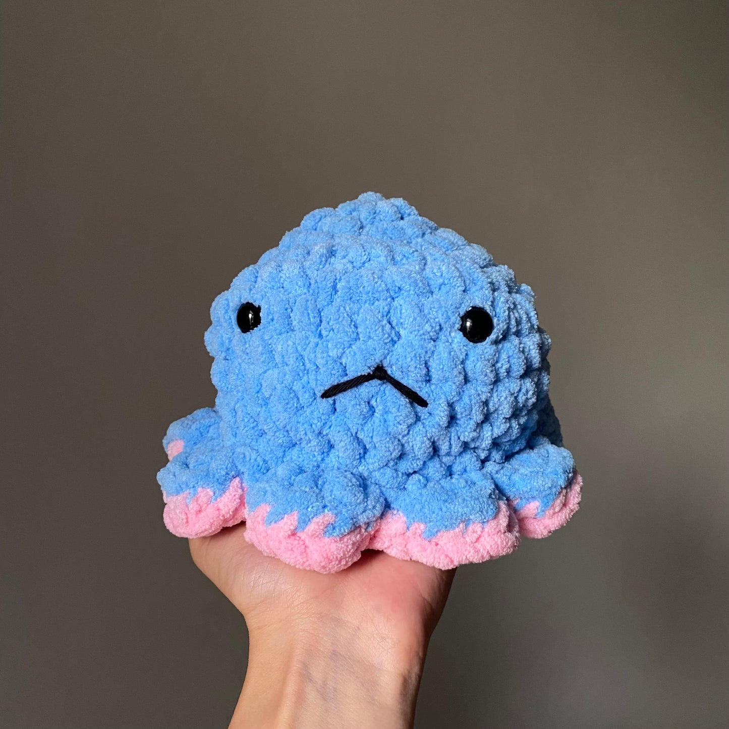 Reversible Octopus Plush | Pink | Blue