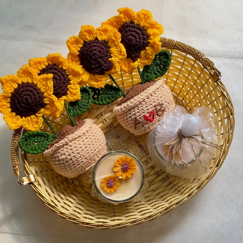Sunflower_Candle Combo