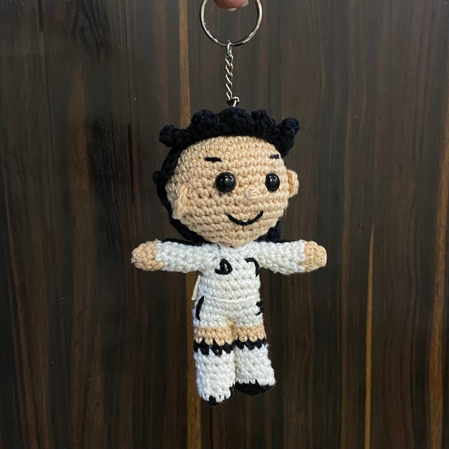 Footballers Crochet Keychain