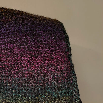 Crochet Woollen Scarf | Unisex |Handmade | Colourful Pattern | Bright Sunflower