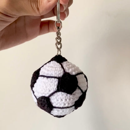 Crochet Football Keychain