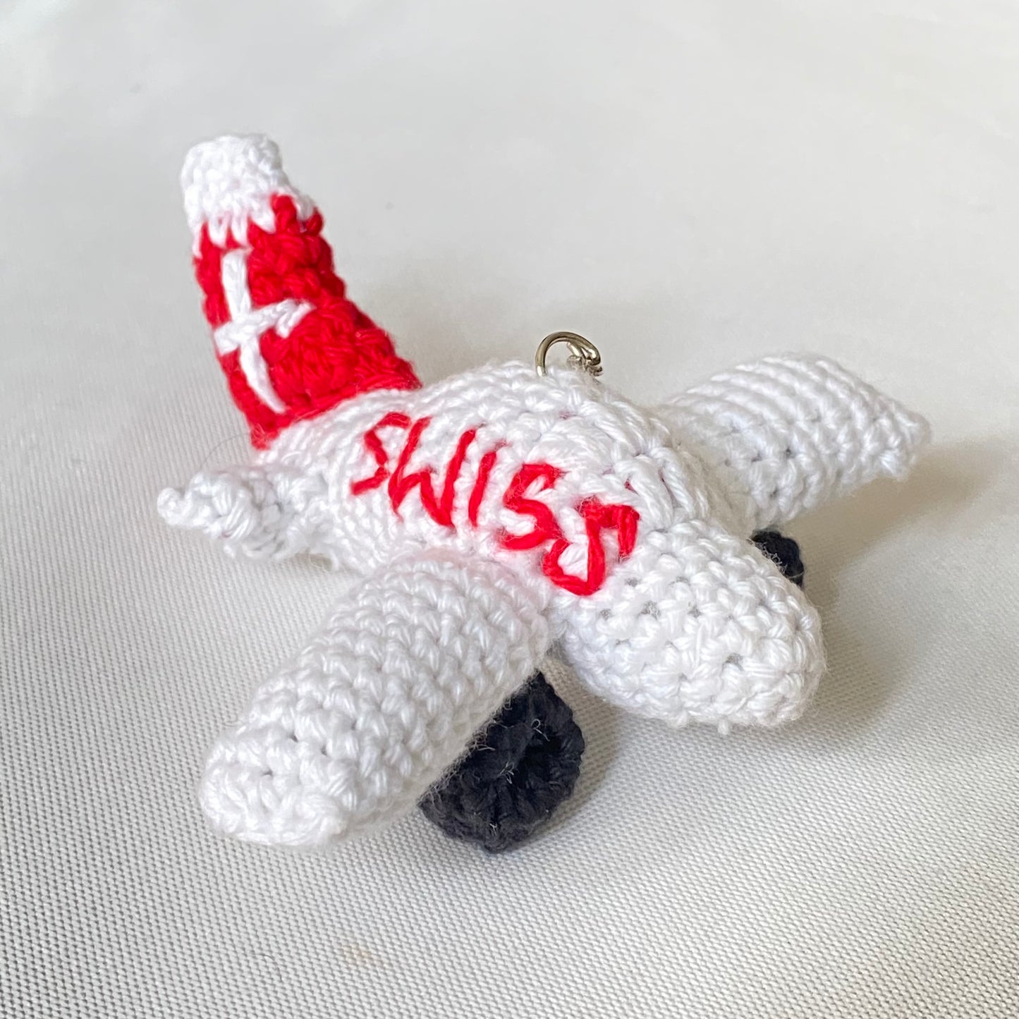Crochet Airplane Keychain