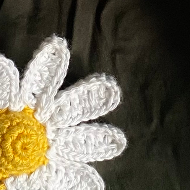 Crochet Daisy keychain