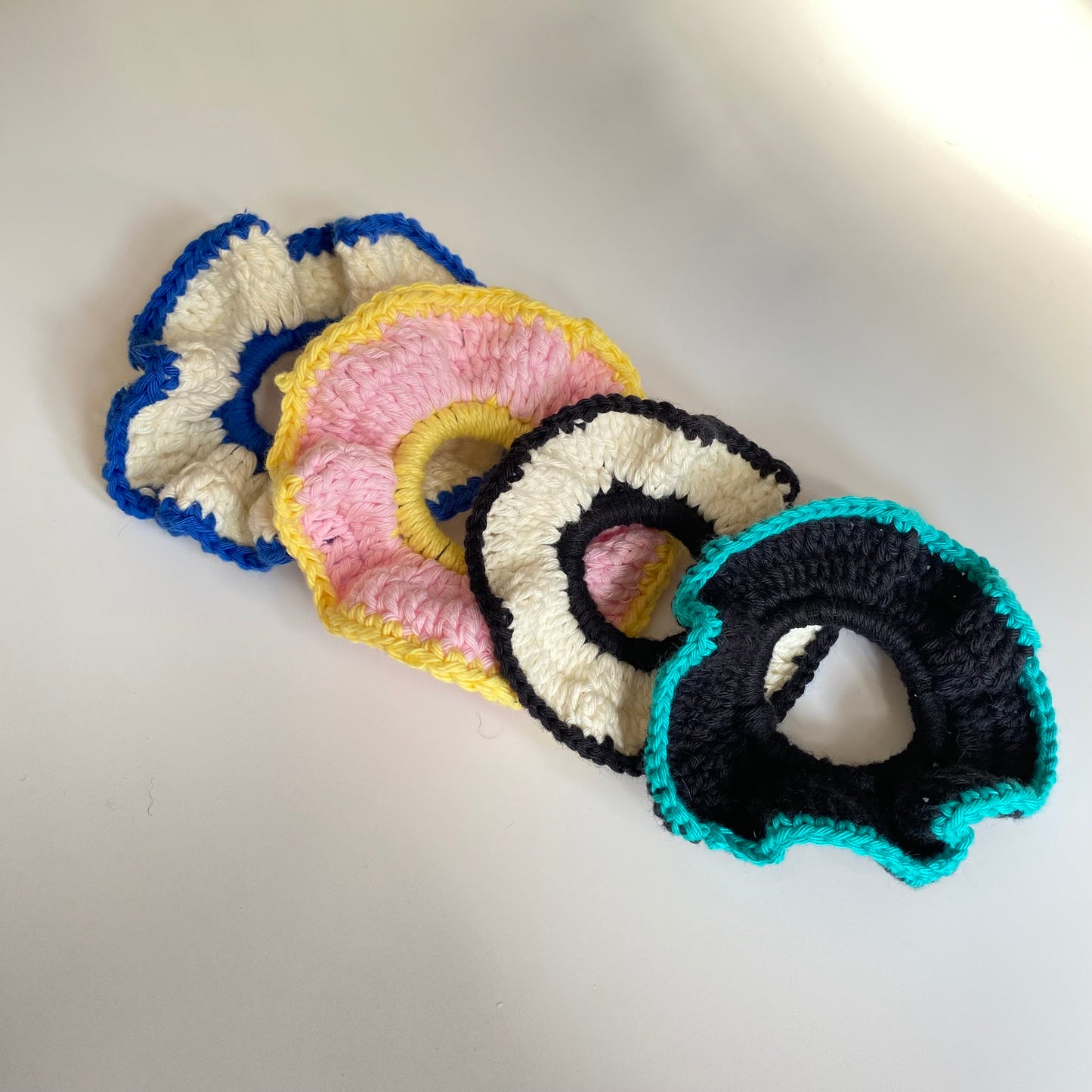 Crochet Scrunchies | Rubber Bands | Hair tie accessory