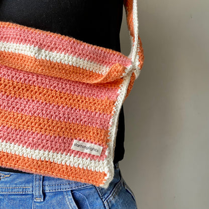 Peach Puff - Crochet Bag