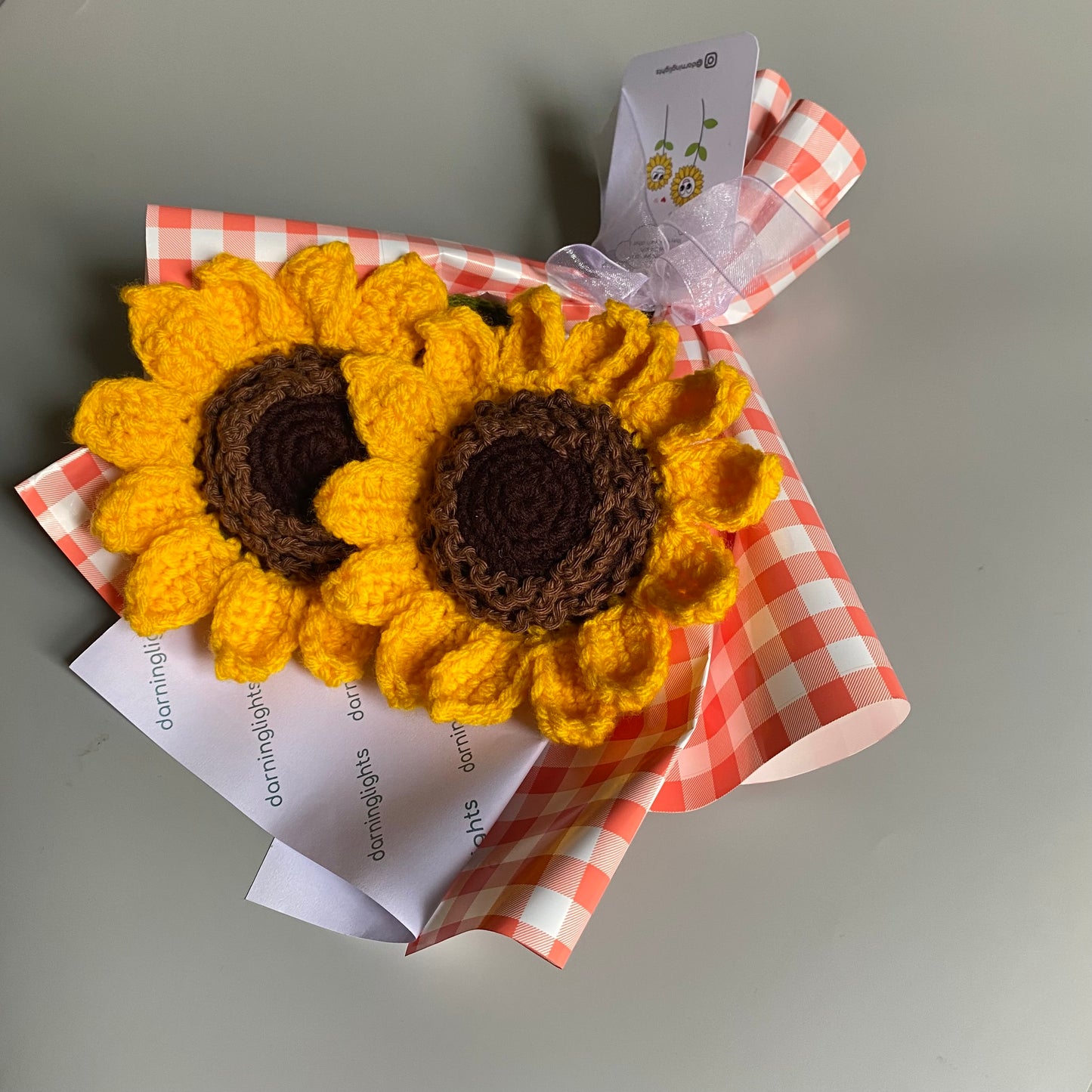 Crochet Sunflower Bouquet