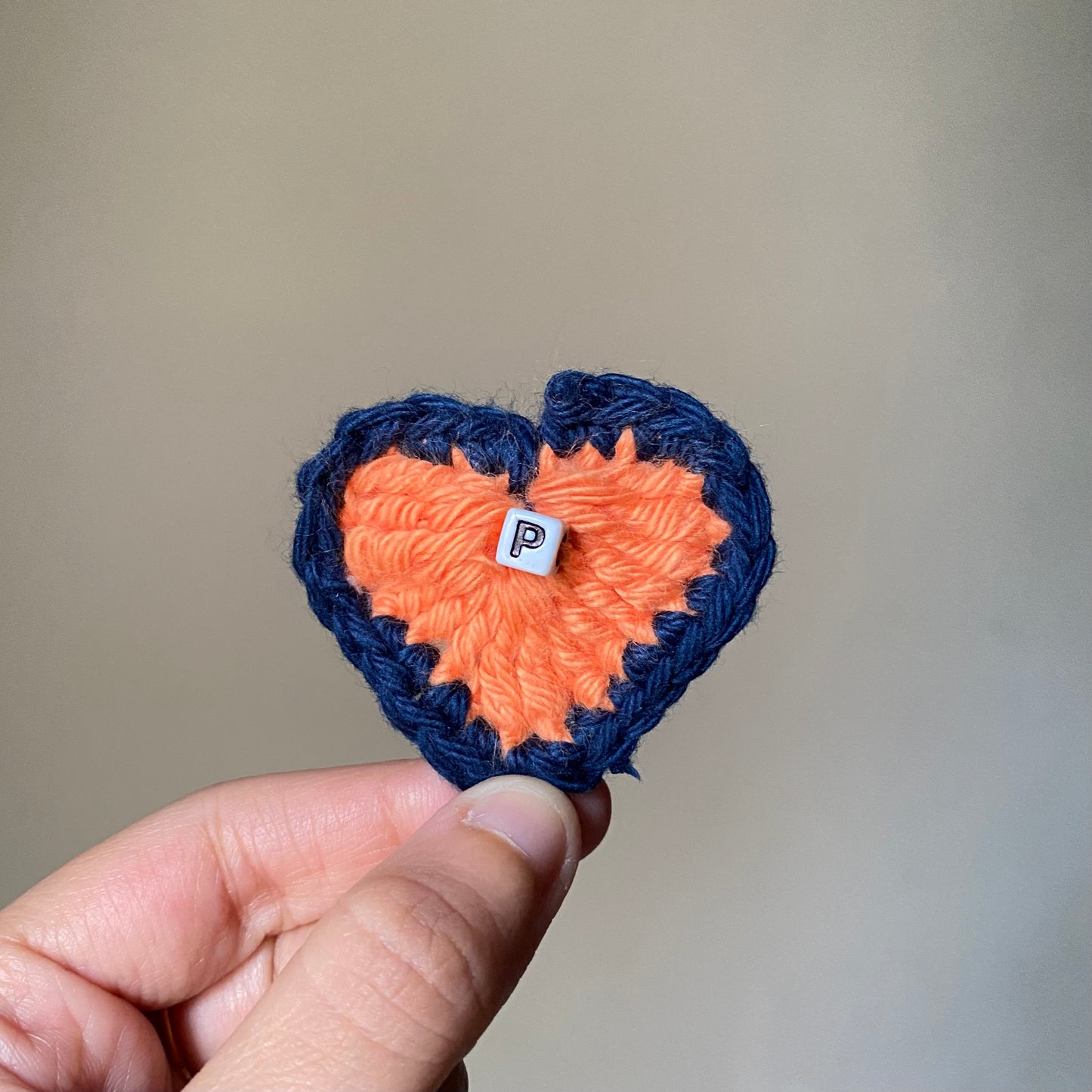 Crochet Heart keychain