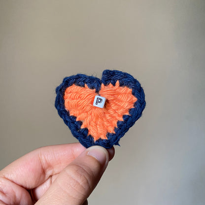Crochet Heart keychain