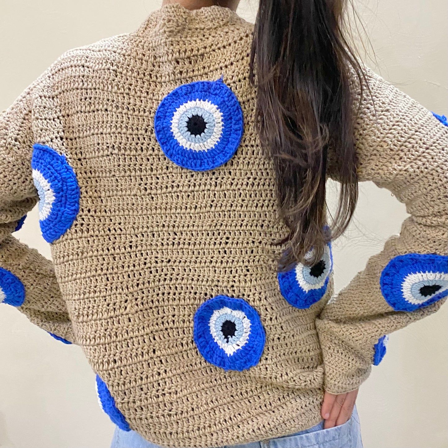 Evil Eye Cotton Cardigan