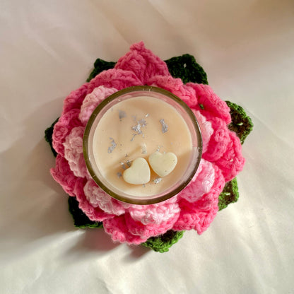 Crochet Lotus | Coaster | Candle Holder