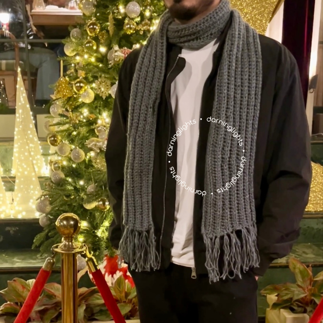 Crochet Muffler for Men | Woollen Scarf