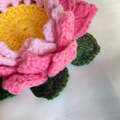 Crochet Lotus | Coaster | Candle Holder