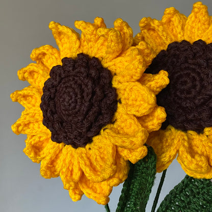 Crochet Double-Layered Sunflower