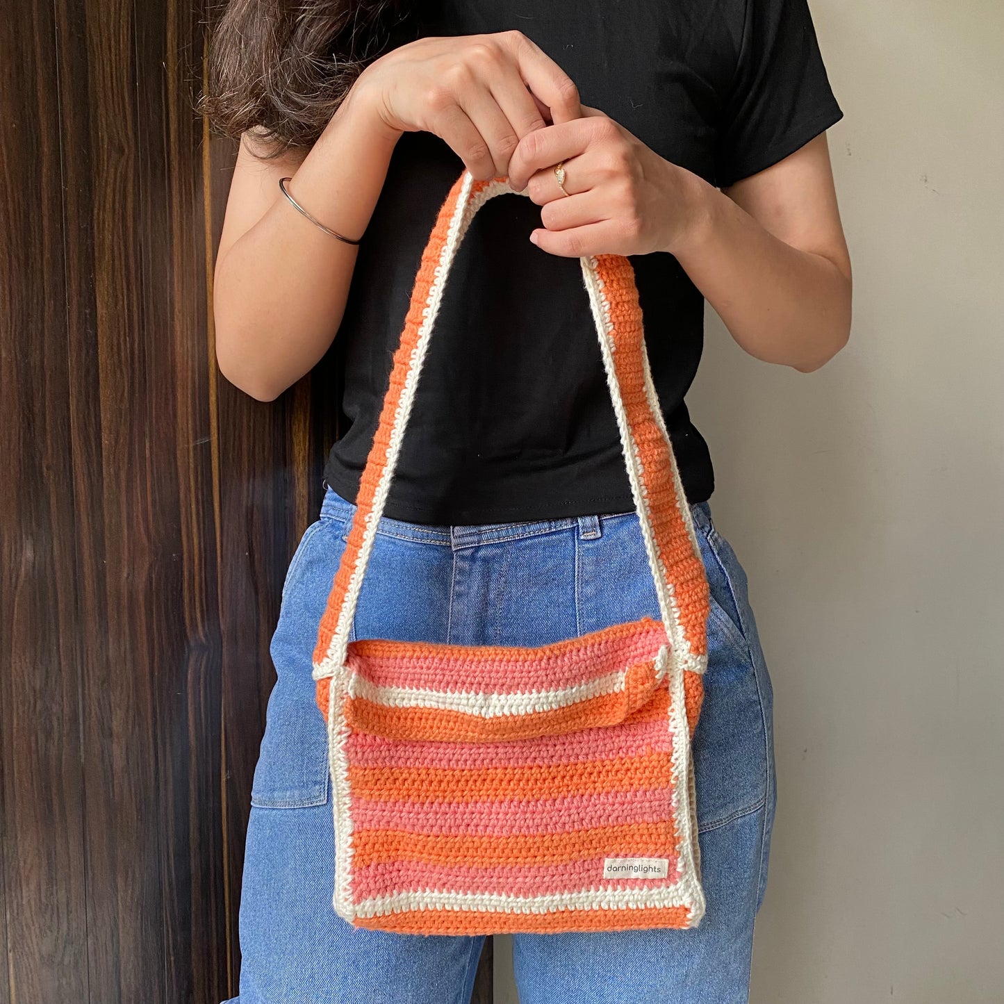 Peach Puff - Crochet Bag