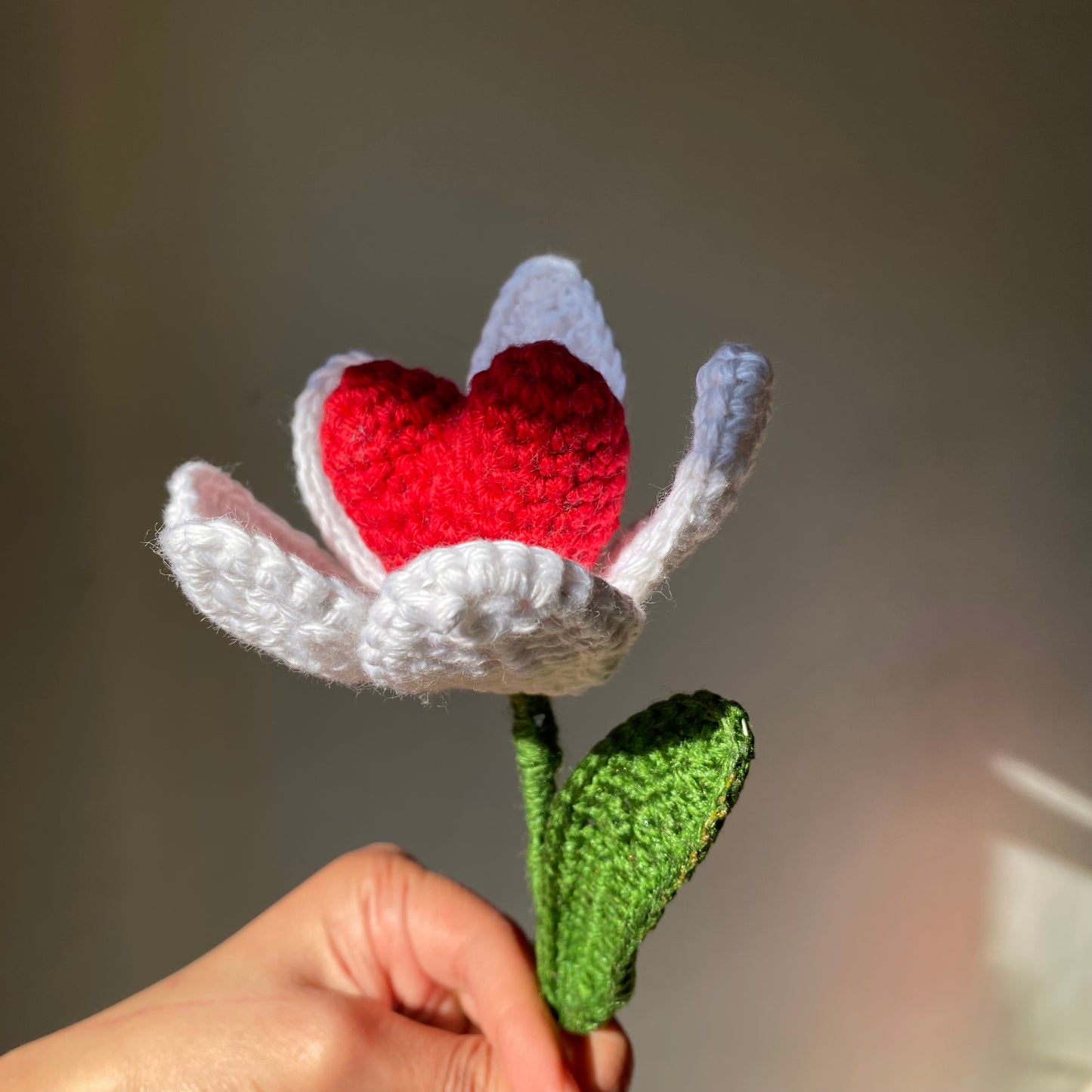 Crochet Heart Tulip