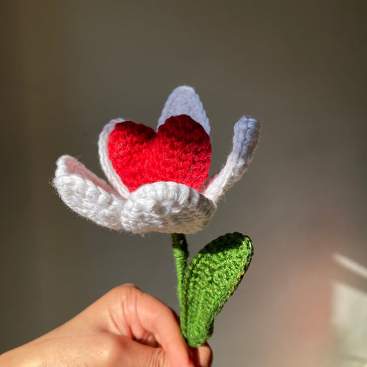 Crochet Heart Tulip