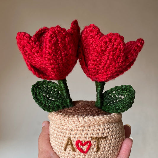 Twin Tulip Pot - Open